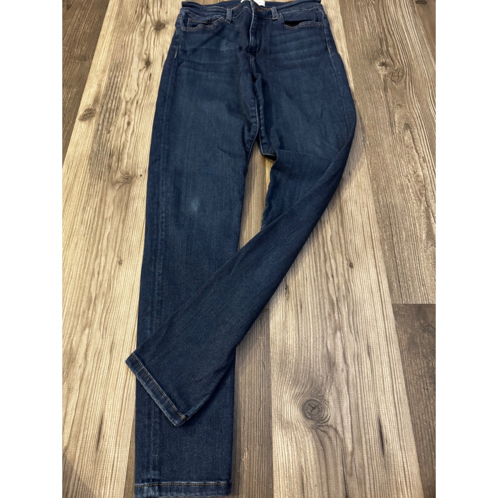 Flying Monkey Womens High Waisted Skinny Jeans Dark Wash Blue Size 29